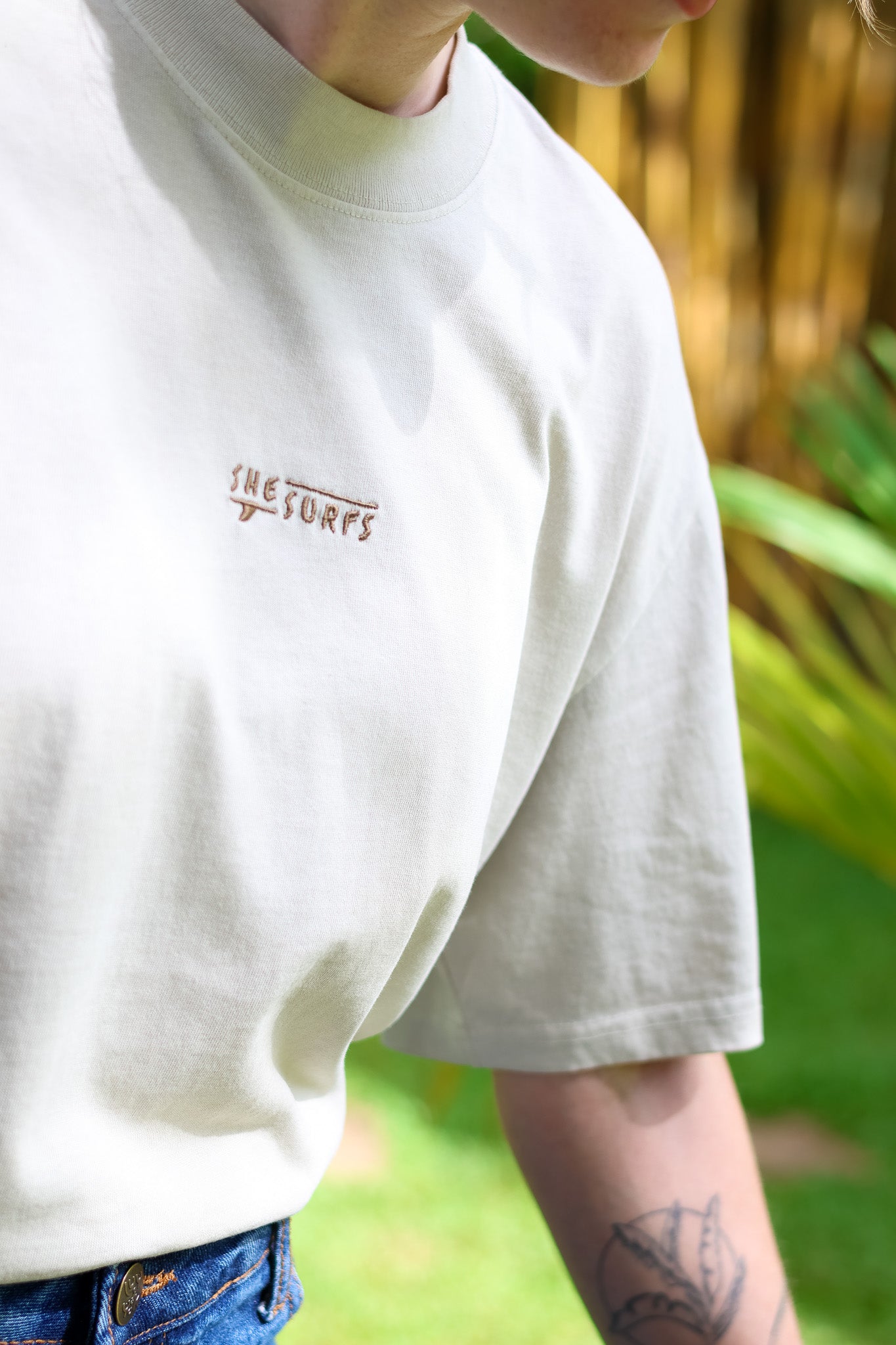SheSurfs Tee | Shell/Coconut | Pre-order