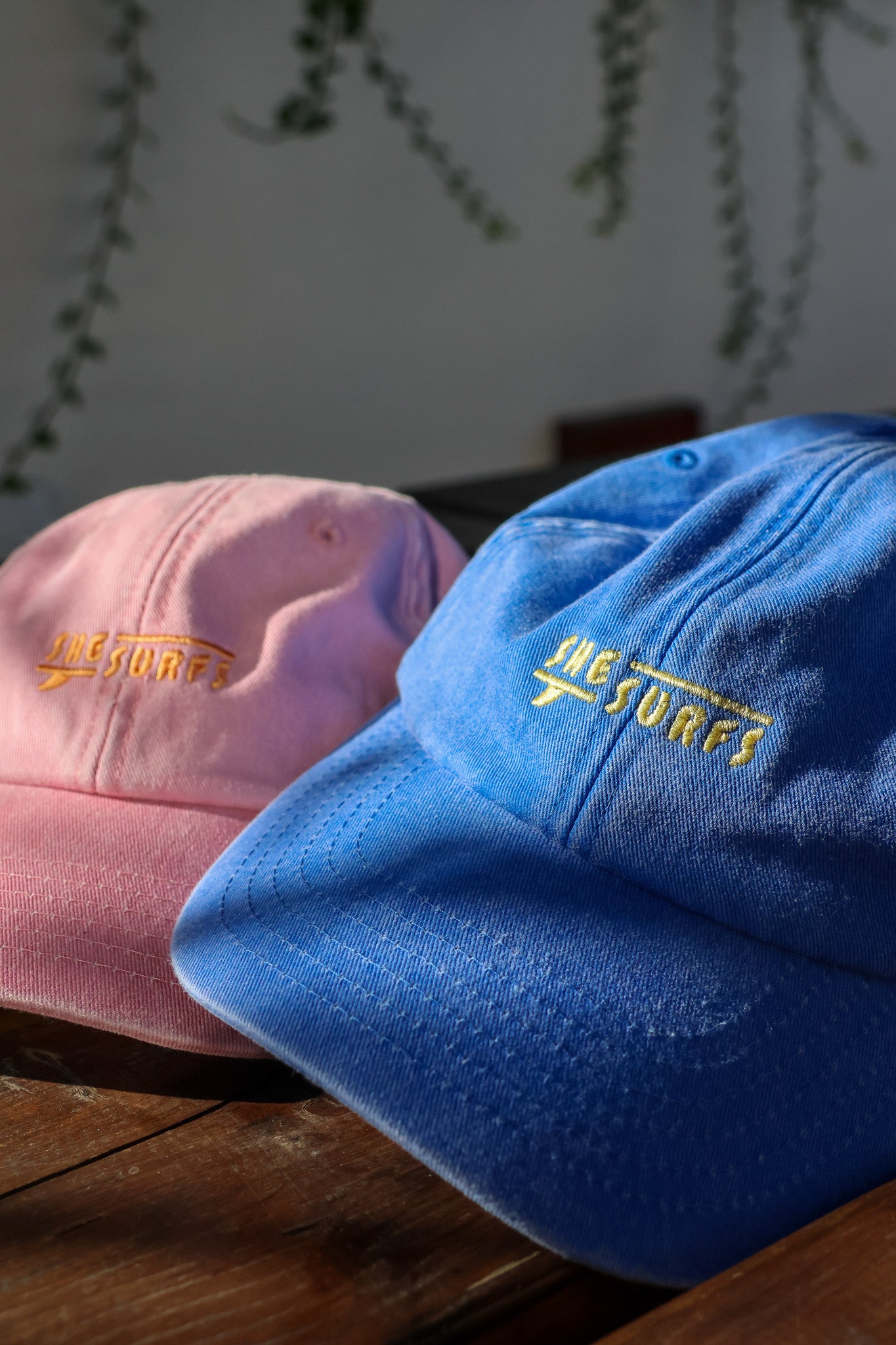 SheSurfs Dad Cap | Blue/Lemon | Pre-order