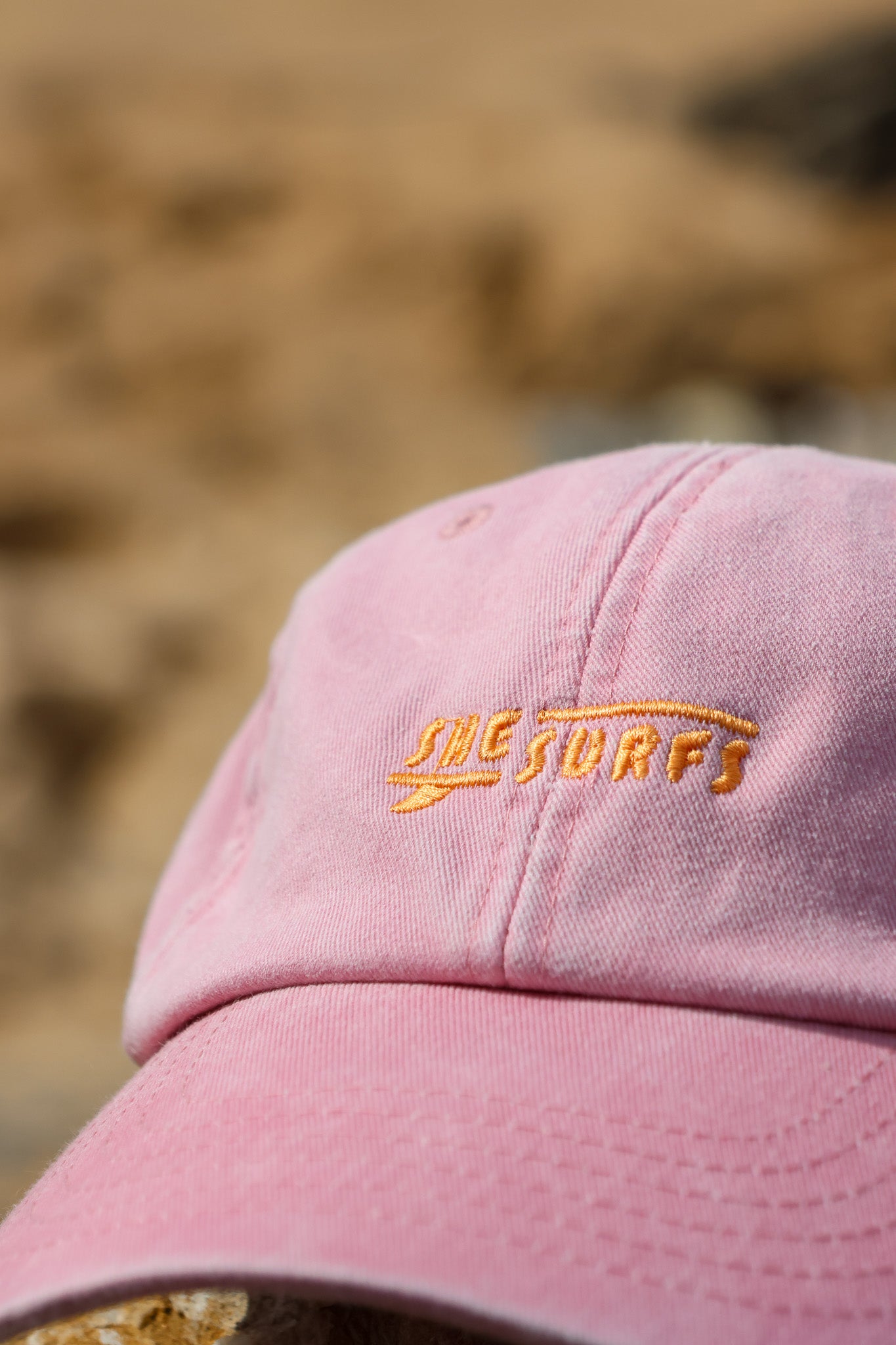 SheSurfs Dad Cap | Pink/Coral | Pre-order
