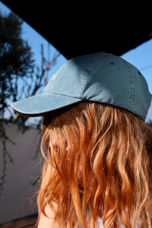 SheSurfs Dad Cap | Denim/Shell