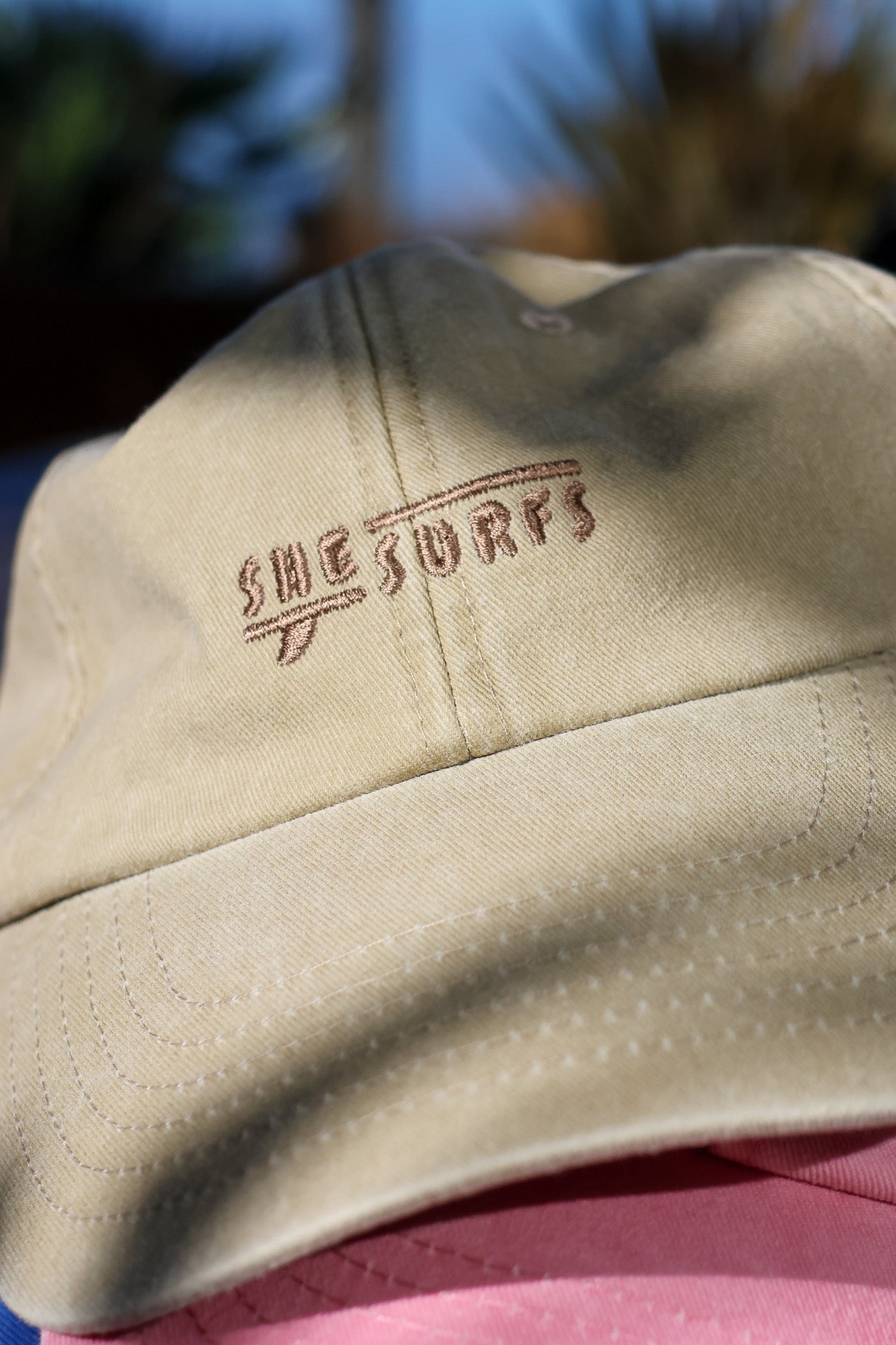 SheSurfs Dad Cap | Sand/Coconut